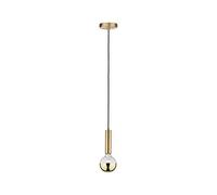 Paulmann Neordic 79756 Kine - Lámpara de techo colgante (60 W, latón cepillado, E27, sin bombilla)