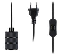 Paulmann 78436 Luminaria Neordic Tilla, Incl. Enchufe, sin Fuente de luz, máx. 20W, lámpara Colgante, Negro, Metal, E27