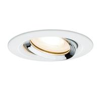 Paulmann Nova Downlight empotrable LED redondo Nova Plus (35 W, Ø x Al: 9,3 x 4,5 cm, Blanco / Cromo)