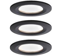 Paulmann Nova lámpara empotrada 3x6.5 W negro 94473
