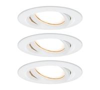 Paulmann Nova Plus foco LED redondo, blanco, set 3