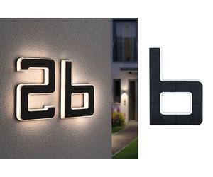 Paulmann Outdoor Solar lámpara de pared 1x0.2 W negro 94651