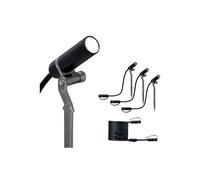 Paulmann 941.56 Juego de ampliación foco exterior Plug & Shine Plantini 3000 K 24 V antracita, aluminio 94156 Luminaria exterior, iluminación con focos, iluminación para jardín