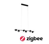 Paulmann - Puric Pane 6 Lámpara Colgante Zigbee/Dim. Black Paulmann