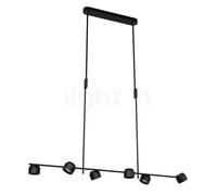 Paulmann Puric Pane, lámpara de suspensión LED lineal, negro
