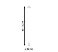 Paulmann Ravi casquillo colgante E27, blanco mate