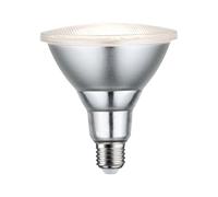 Paulmann Reflector LED PAR38 E27 13,8 W 3000 K regulable, plateado | Ideal para crear acentos de luz, luz dirigida, respetuosa con la vista, vida útil de 15 000 horas