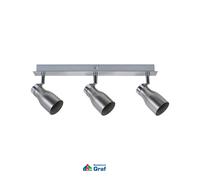 Paulmann Reflector Pared/Techo Meli 3-flammig, Níquel Satinado GU10 #845806