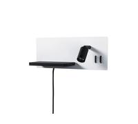 Paulmann - Serra LED Aplique de Pared USB C Dim. Right Side Matt Blanco/Matt NegroPaulma