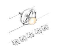 Paulmann Wire Cardan sobre cable 5 luces 5 m cromo