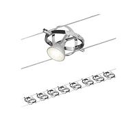 Paulmann Set Cardan Sistema de Cableado, Corduo, Corriente Continua, Máx. 8x10w, Tipo de Bombilla GU5,3, Regulable, Sistema de Cable Metálico, Lámpara LED, Bombillas No Incluidas, 94153