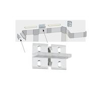Paulmann Soporte mural Duo Profil para sistema de tiras LED