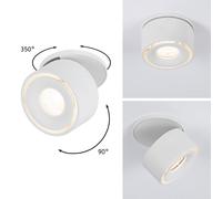 Paulmann 93372 LED luz empotrada Spircle 78mm incl. 1x8,0 W Blanco cálido Blanco mate Aluminio sistema de iluminación 3000 K
