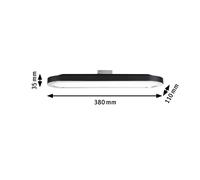 Paulmann URail Panel LED Loop (7 W, Negro, L x An x Al: 38 x 11 x 3,5 cm)