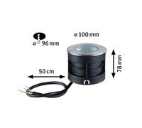 Paulmann Vanea Lámpara de suelo empotrable LED IP67, Ø 10cm True