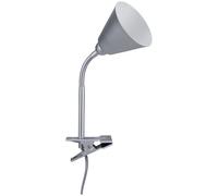 PLM 95432 - Lámpara de sujeción Vitis, E14, flexible, gris