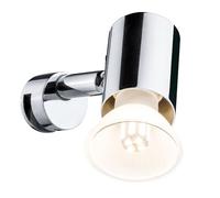 Paulmann 70880 Luminaria para espejo Mintaka, lámpara para espejo IP20, lámpara superpuesta, cromo, lámpara de baño, sin fuente de luz, foco máx, 20 W GU10