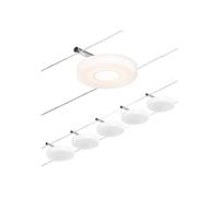 Paulmann Luz LED sobre cable Wire DiscLED 5 luces 5x4,5 W 3000 K cromado mate