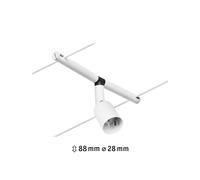 Paulmann Wire Salt foco sobre cable blanco mate