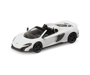 paul's model art gmbh Minichamps 870154430 - Mclaren 675Lt Spider White - Escala 1/87 - Modelo Coleccionable