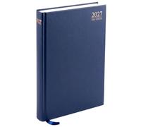 PaulStore Agenda semanal 2026 A4, A5, A6, página por día, agenda de escritorio, tapa dura para uso doméstico y oficial (azul, A4 día por página)