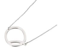 PAURO Acero Inoxidable Iniciales Collar para Mujer Regalo Alfabeto A-Z Personalizado Simple Minimalista Cadena de Clavícula Joyería Plata Q