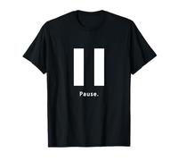 Pausa. Botón Pausar Camiseta