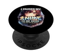 Pausé mi Anime - Gracioso PopSockets PopGrip Adhesivo