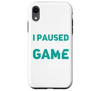 Pause Mi Juego para Estar Aquí Divertido PC PS Juegos En Línea Carcasa para iPhone XR