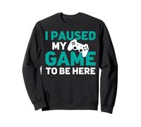 Pause Mi Juego para Estar Aquí Divertido PC PS Juegos En Línea Sudadera