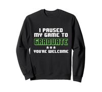 Pause Mi Juego para Graduarme Graduado De Kindergarten Primer Grado Sudadera