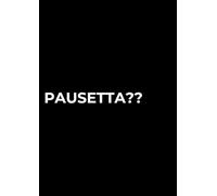 Pausetta?? | Idea Regalo Compleanno, Secret Santa Sotto i 10€ | Quaderno 100 Pagine Bianche, Notebook Divertente per Colleghi