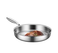 Pauta para freír, sartenes y sartenes | Almas de freír antideslizantes con diseño de mango - Woks y ollas salteadas, estufas de cocina multifuncionales para acampar en casa
