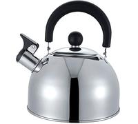 Pava de Acero de 2,5l Acero Inoxidable con asa y silbador 20x19x22cm