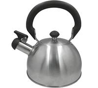 Pava de Acero de 2,5l Acero Inoxidable con asa y silbador 22x19x24cm