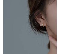 Pave Zircon Heart Women's Elegant and Chic Circle Jewelry High-End Earrings