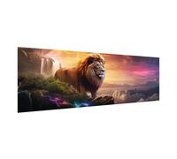 Pavemlo DIY Diamond Painting Adultos Grande XXL León - Cuadro de pintura de diamantes para adultos Animales Arte con Diamantes de imitación Kit de manualidades para principiantes Artesanía para el