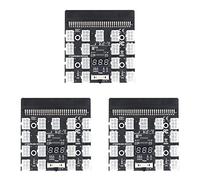Pavewood 3X Breakout Board 17 Port 6Pin LED Display Módulo de alimentación Adaptador de tarjeta de servidor para 1200W 750W PSU GPU Minero Minería BTC