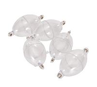 Pavewood 5 Unids/Set Flotador de Pesca Bolas Ovaladas de PVC Bola de Agua Flotadores de Aparejos de Pesca en el Mar Accesorios Al Aire Libre Blanco