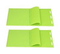 Pavewood Molde de hoja de cera de abeja de silicona de 5,4 mm, molde de sello de base de cera de abeja, equipo de apicultura, base de nido, verde