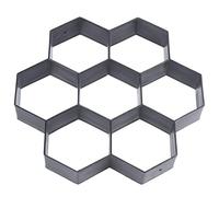 Pavewood Molde de piedra escalonada de hormigón reutilizable para hacer caminos, jardín, 30 x 30 cm