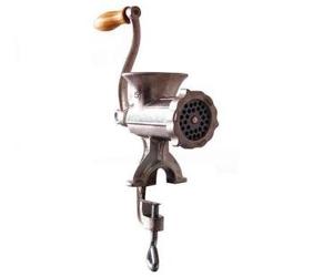 Pavi Picadora Manual con Abrazadera Ajustable para fijación a la Mesa. Cuerpo, hélice y Anillo Fabricados en Hierro Fundido, idóneo para Uso alimentario