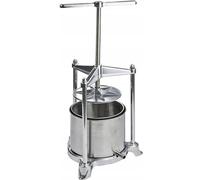 PAVI Prensa para alimentos de aluminio fundido a presión con recuperador de acero inoxidable, gris