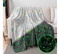 PAVILIA Manta de dinosaurio que brilla en la oscuridad, regalo para ni as y ni os, manta de juguete para ni os de 1, 2, 3, 4, 5, 6, 7, 8, 9 y 10