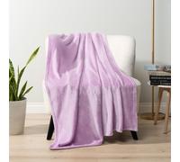 PAVILIA Manta de forro polar morado claro para sof , color lavanda y lila, suave y peluda, de franela para sof , de lujo, de microfibra, acogedor