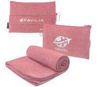 Pavilia Manta de viaje Airplane Compacta con bolsa Manta de almohada de viaje pequea para vuelos largos Manta Ligera de avin con correa para equipa
