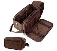 PAVILIA - Neceser para hombre, neceser de viaje, neceser de afeitado, neceser de viaje, organizador de art culos de aseo personal, estuche de pie