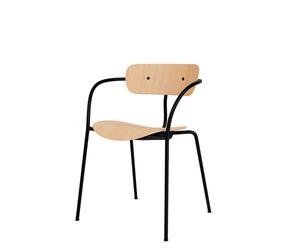 Pavilion AV2 Silla de Comedor con Reposabrazos Roble/ Negro