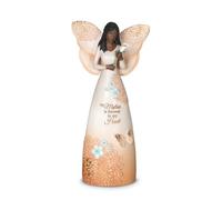 Pavilion Gift Company 19100 Mother is Forever in My Heart Ebony Angel Figurine, 9-Inch