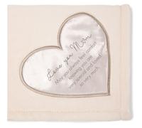 Pavilion Gift Company 19502 Comfort Love You Mom Thick Warm 320 GSM Royal Plush Throw Blanket 60"""" x 50""""